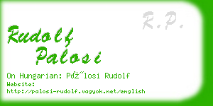 rudolf palosi business card